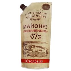 Майонез Національні українські традиції Столовий 67% дой-пак 300 г