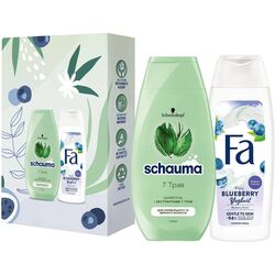 Набір подарунковий жіночий Herbal&Blueberry: гель для душу та шампунь