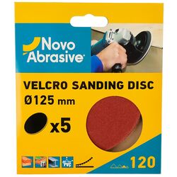 Набір кругів шліфувальних NovoAbrasive P120 д=125мм 5шт/уп