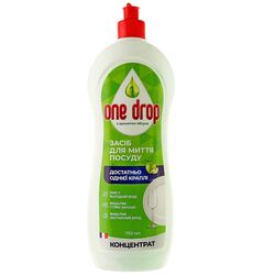 Засіб для миття посуду концентрований ONE DROP Яблуко 750 мл