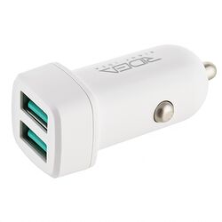 Пристрій зарядний автомобільний Ridea Grand 2 USB-Lightning білий