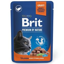 Корм для стерилізованих котів Brit Premium Лосось пауч 100 г