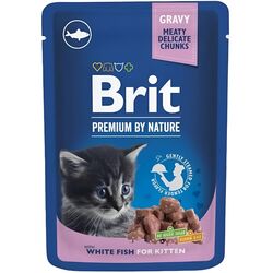 Корм для кошенят Brit Premium Біла риба пауч 100 г