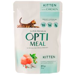 Корм для кошенят Optimeal Курка пауч 85 г
