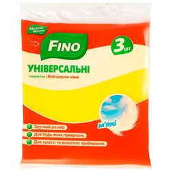 Набір серветок віскозних універсальних FINO 3 штуки