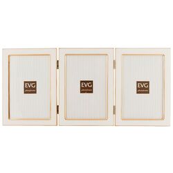 Фотоколаж металевий EVG ONIX TRIPLE 3 фото 10х15 см білий