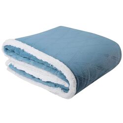 Ковдра флісова SOHO Plush hugs Silver blue 150х200 см