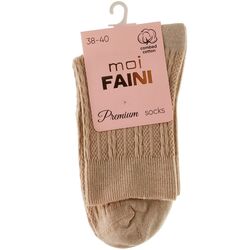 Шкарпетки жіночі демісезонні високі moi FAINI косичка р.38-40 в асортименті