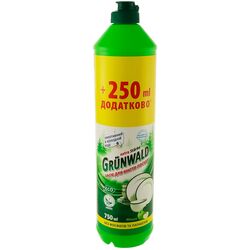 Засіб для миття посуду безфосфатний Grunwald Eco Яблуко 750 мл