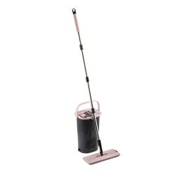 Набір для прибирання Emay Home Compact Black: швабра плоска, відро 10 л