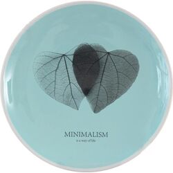 Тарілка десертна керамічна Limited Edition Minimalism блакитна d=17,5 см