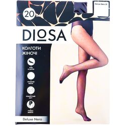 Колготи жіночі р.4 капронові Diosa Deluxe Nero 20den