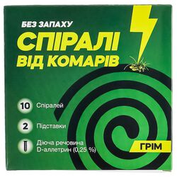 Спіралі від комарів Грім 10 шт/уп