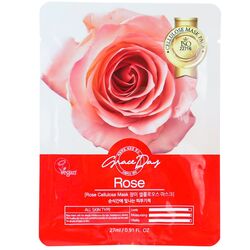 Маска для обличчя целюлозна GRACE DAY з екстрактом троянди 27мл