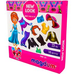 Набір магнітів дитячий Magdum Лялька з одягом New look