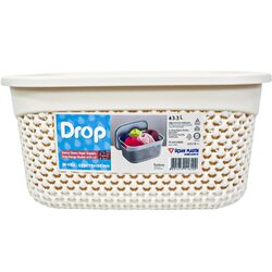Кошик для зберігання універсальний пластиковий з кришкою Ucsan Drop Design 3,3 л