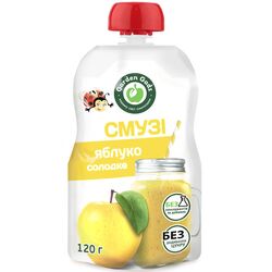 Пюре фруктове Garden Gadz Смузі яблуко солодке 120 г