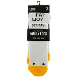 Набір шкарпеток Lette Family look Гусак р. 27, 23-25, 20-22 3 шт/уп