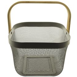 Кошик для зберігання металевий з ручками Fabrika Molly 24,5х24,5 см