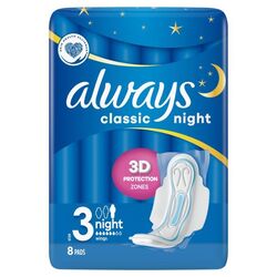 Прокладки гігієнічні Always Classic Night Single 8 шт/пач