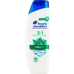 Шампунь-бальзам для волосся 2в1 Head&Shoulders свіжість ментол 330 мл