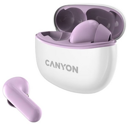 Навушники вакуумні бездротові з гарнітурою Canyon TWS-5 purple