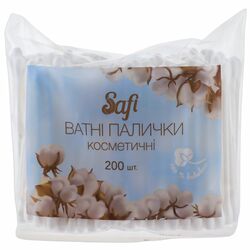 Палички ватнi косметичні Safi 200 шт/уп