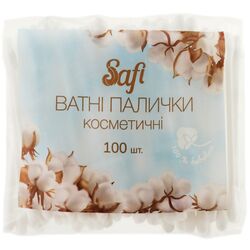 Палички ватнi косметичні Safi 100 шт/уп