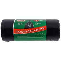 Пакети для сміття Optimal чорні 120л 20 шт/рул
