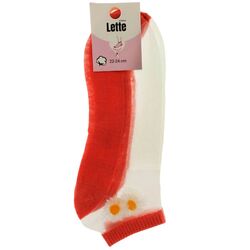 Шкарпетки жіночі короткі комбіновані Lette р. 22-24