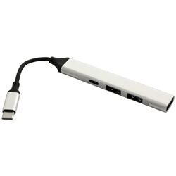 Концентратор мережевий Type-C-Тype-C+3USB