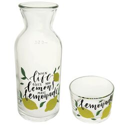 Набір посуду скляний Galleryglass Lemonade: пляшка + склянка