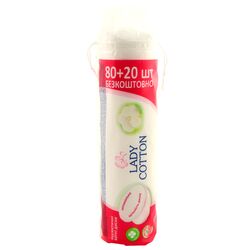Диски ватні косметичні Lady Cotton 20+80 шт/уп.