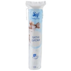 Диски ватні косметичні Safi Premium 120 шт/уп