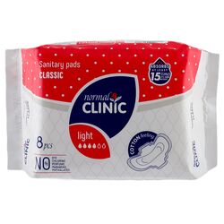 Прокладки гігієнічні Normal Clinic Classic Cotton&Velvet 4* 8 шт/пач