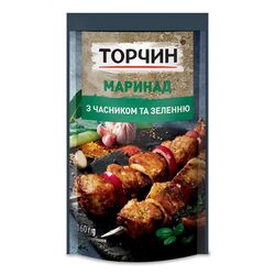Маринад універсальний Торчин Часник та зелень дой-пак 160 г