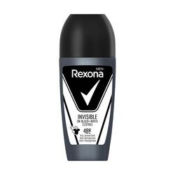 Антиперспірант чоловічий Rexona Невидимий на чорному і білому кульковий 50 мл