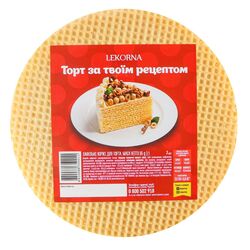 Коржі для торта вафельні LEKORNA 65 г