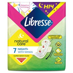 Прокладки гігієнічні Libresse Natural Care Night 7 шт/пач