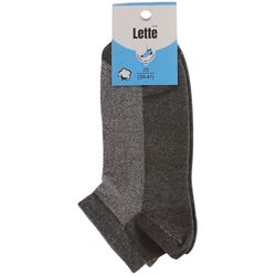 Шкарпетки чоловічі р.25 сітка низькі однотонні Lette