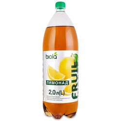 Напій безалкогольний сильногазований Біола Fruit Water Лимонад 2 л