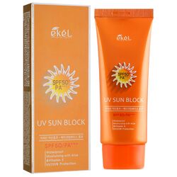 Крем-основа для обличчя сонцезахисна Ekel Алое SPF50 70 мл
