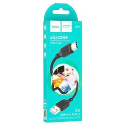 Кабель USB-Type-C Hoco X90 Cool Silicone чорний