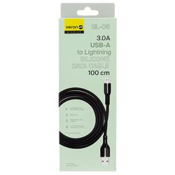 Кабель USB-Lightning Veron SL-06 Silicone чорний