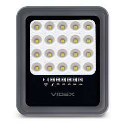 Прожектор LED вуличний автономний +пульт VIDEX IP65 20Вт 5000K