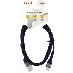 Кабель USB-TYPE-С HAVIT HV-CB623C чорний