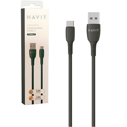 Кабель USB-TYPE-С HAVIT HV-CB620C чорний