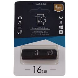Накопичувач металевий USB T&G Vegа 121 чорний 16 GB