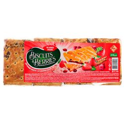 Печиво затяжне з начинкою BISCUITS & BERRIES полуниця та родзинки 210 г