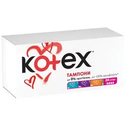 Тампони Kotex Super 24 шт/уп.